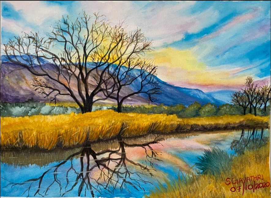 Golden Marsh at Dusk